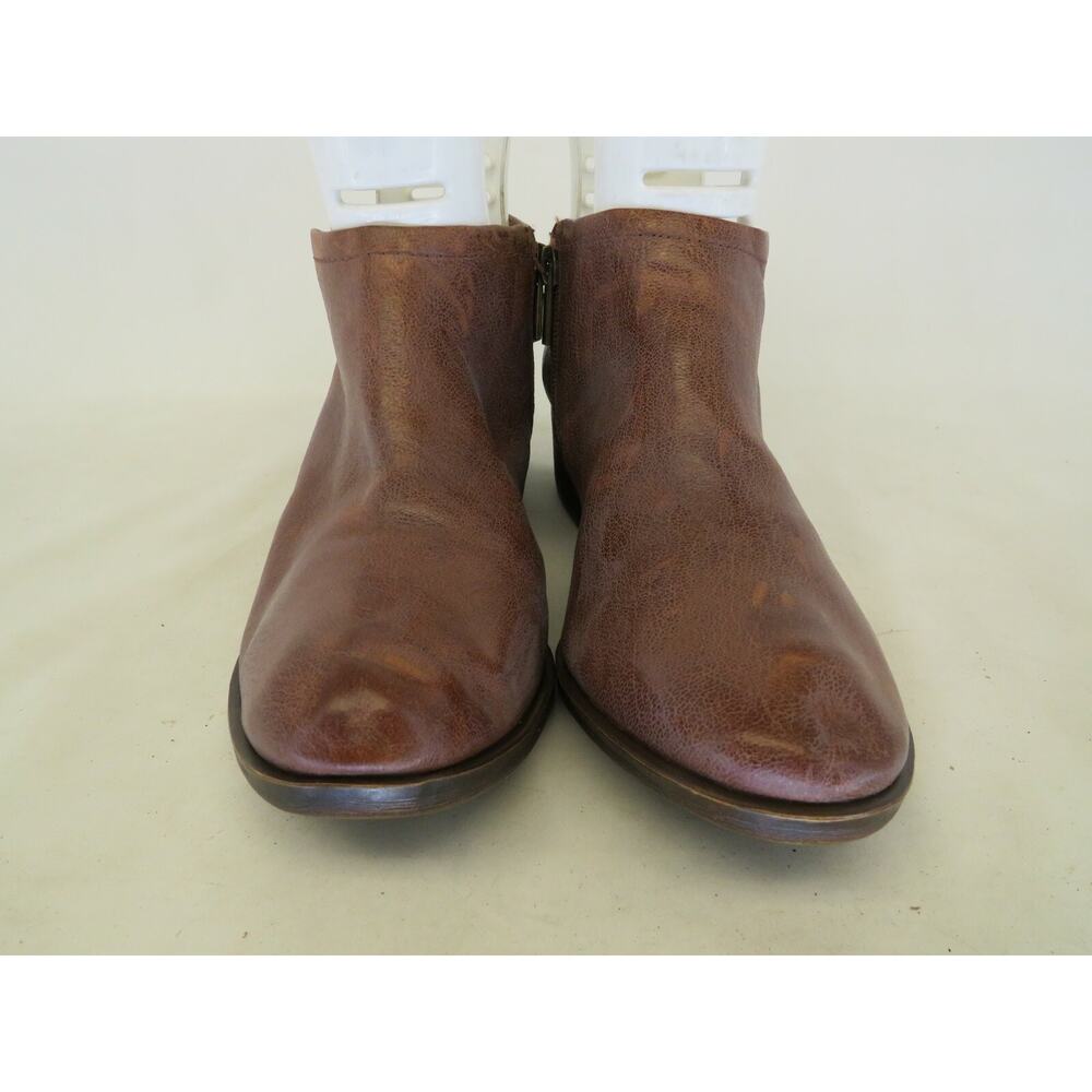 Lucky Brand Womens Brown Leather Zip Ankle Fashion Boots Booties Size 7 M - Picture 5 of 11